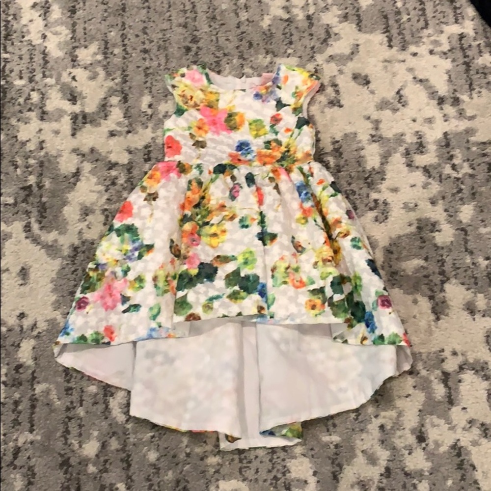 Halabaloo floral high low dress girls